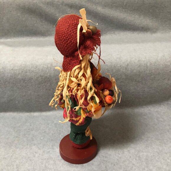 Autumn Scarecrow Lady Thanksgiving Standup Pumpkin Fall 12...